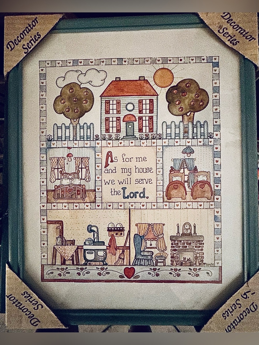Faith-Inspired still in the packaging Framed Wall Art in Green Frame